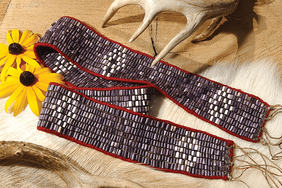 Photo of two row wampum