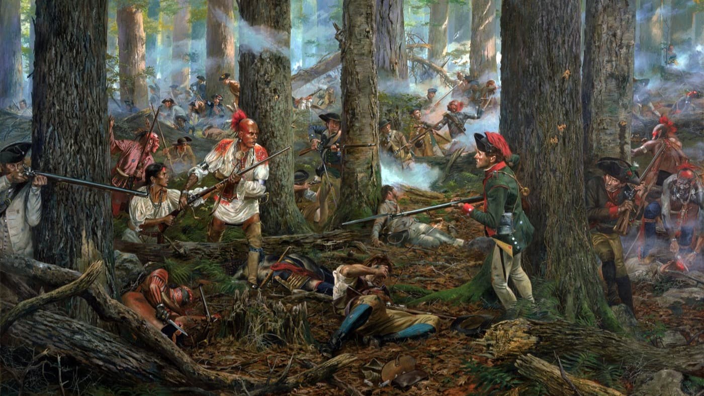 Painting of The Oriskany Fighters
