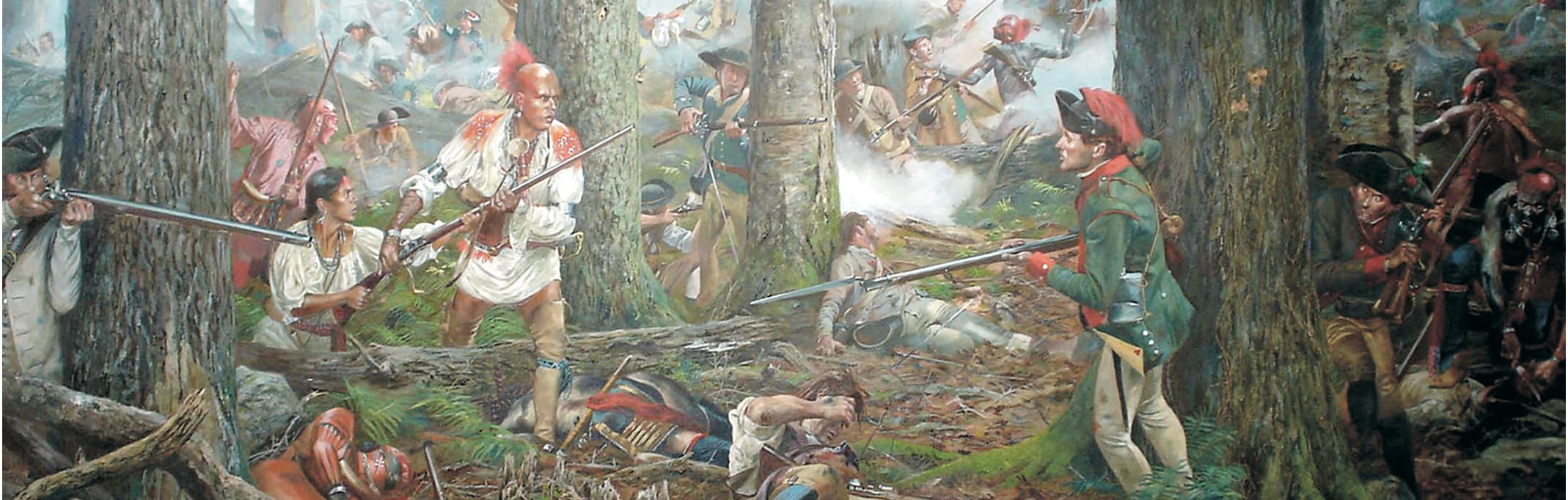 Drawing of Polly Cooper with soldiers