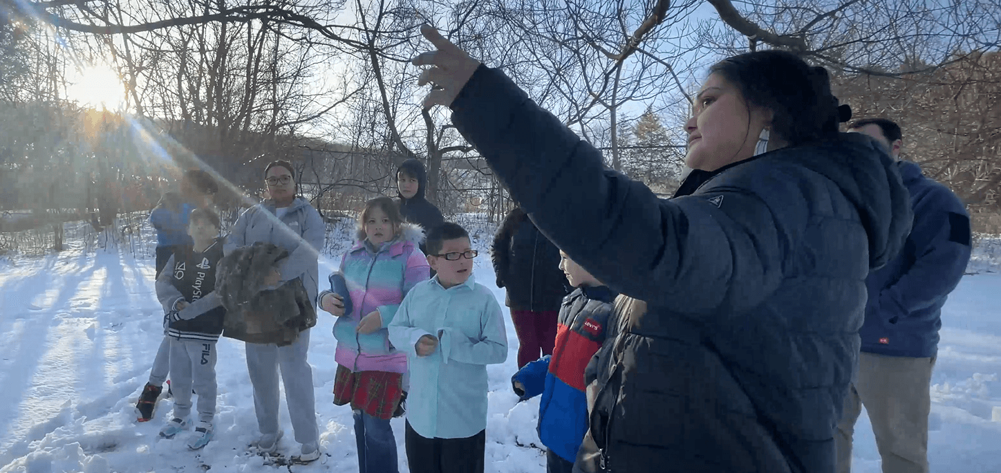 After School Program Visits Wáhta̲ʼ Maple Farm